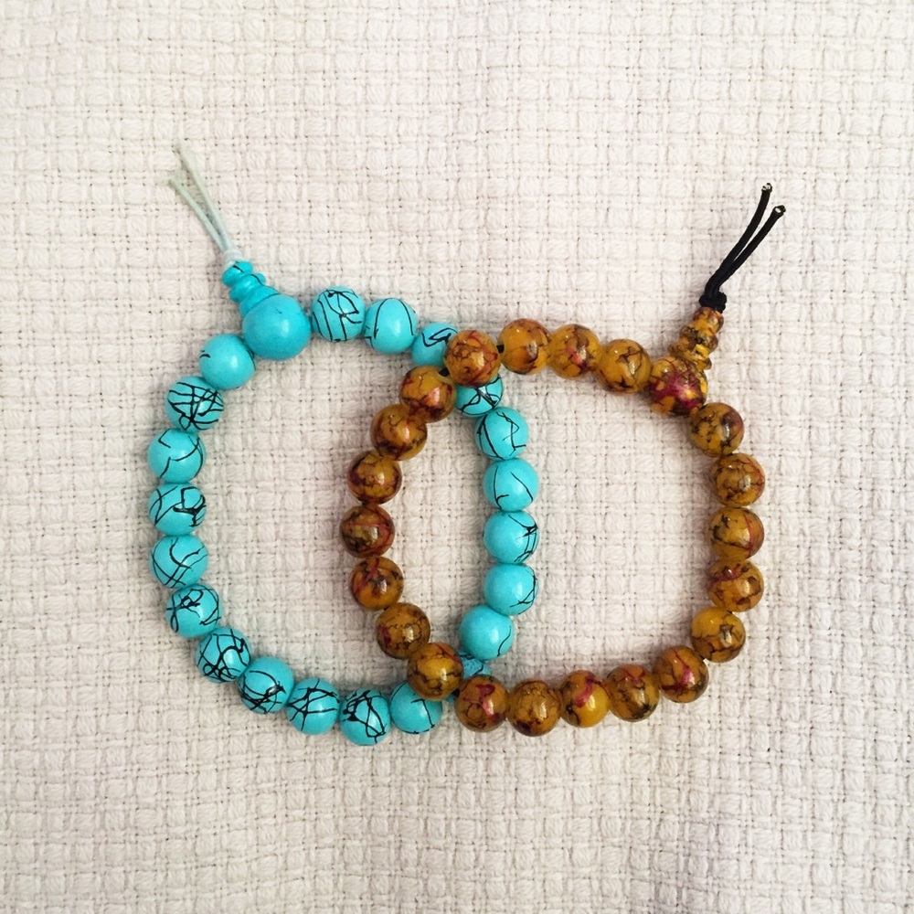 marble bead bracelet